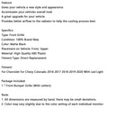 Matte Black Front Bumper Grille Grill Fit Chevy Colorado 2016-2020 W//LED