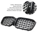 Diamond Front Bumper Kidney Grille Fit BMW X3 G01 X4 G02 2022-2025 Chorme
