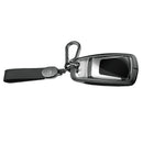 Aluminum Alloy TPU Black Car Key Case Cover With Buckle For Audi a6l a4l a3