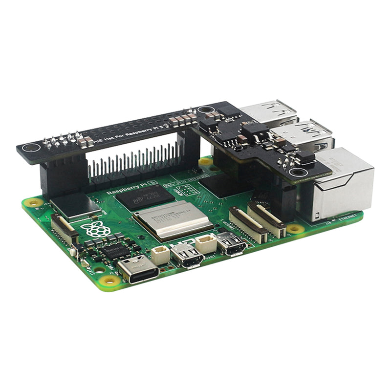 Raspberry Pi5 Dedicated POE Expansion Board 5V 4.5A Isolated Module Heat Sink