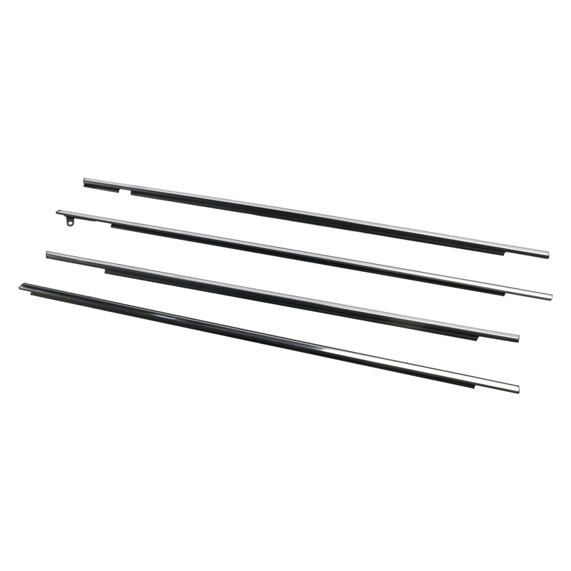 4pcs Chrome Outside Window Moulding Weatherstrip Seal For Toyota Venza 2009-2016