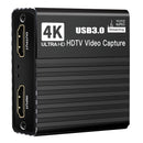 USB 3.0 Video Capture Card HDMI 4K Recording Box Game Live Broadcast Microphone