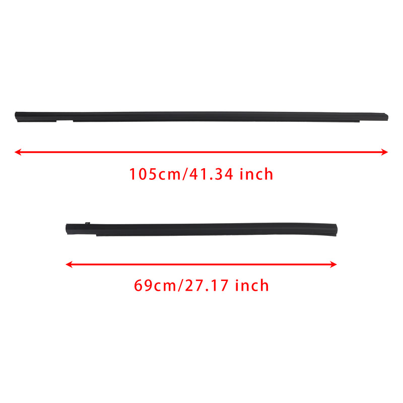 4PCS Weatherstrip Rubber Seal Door Belt For Honda FIT JAZZ 1st gen 2001-2008