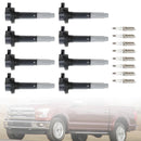 8xIgnition Coil + 8xIridium Spark Plug UF824 For Ford F-150 Mustang 16-17 5.0L