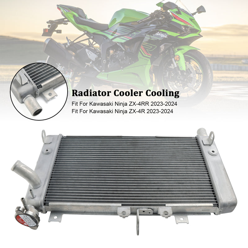 39060-0758 Radiator Cooling Engine Cooler For Kawasaki ZX-4R ZX-4RR 2023 2024