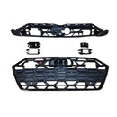 Black Front Bumper Grill Grille Fit Audi A7 C8 S7 2019-2024 W/ACC