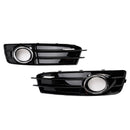 Front Lower Bumper Grille Fog Light Cover Fit Audi A3 S-Line S3 2009-2012