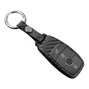 Leather Silicone Car Key Case Cover With Buckle For Mercedes-Benz E