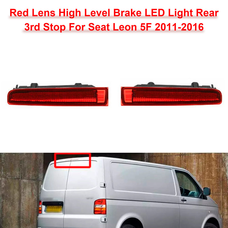 Red 3rd High Level Rear Brake Light Barn 4 Door For VW Transporter T5 T6
