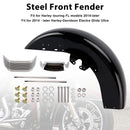 Steel Front Fender Mudguard For Touring Electra Glide Ultra Limited 2014-2024