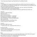 Front Outer Door Handle Cap 735607049 For Fiat 500X 2016-2021