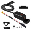 Motorcycle USB Super Fast Charging Handlebar Holder PD+QC3.0 Tpye-C Mobile Phone