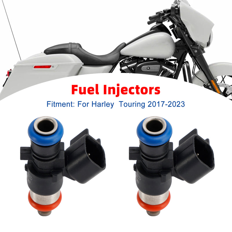 2PCS 0280158387 Fuel Injectors For Touring FLHXSE CVO STREET GLIDE 2017-2023
