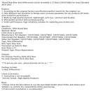 Brand New Rear Axle Differential Assembly 3.73 Ratio For Jeep Cherokee 2019-2022