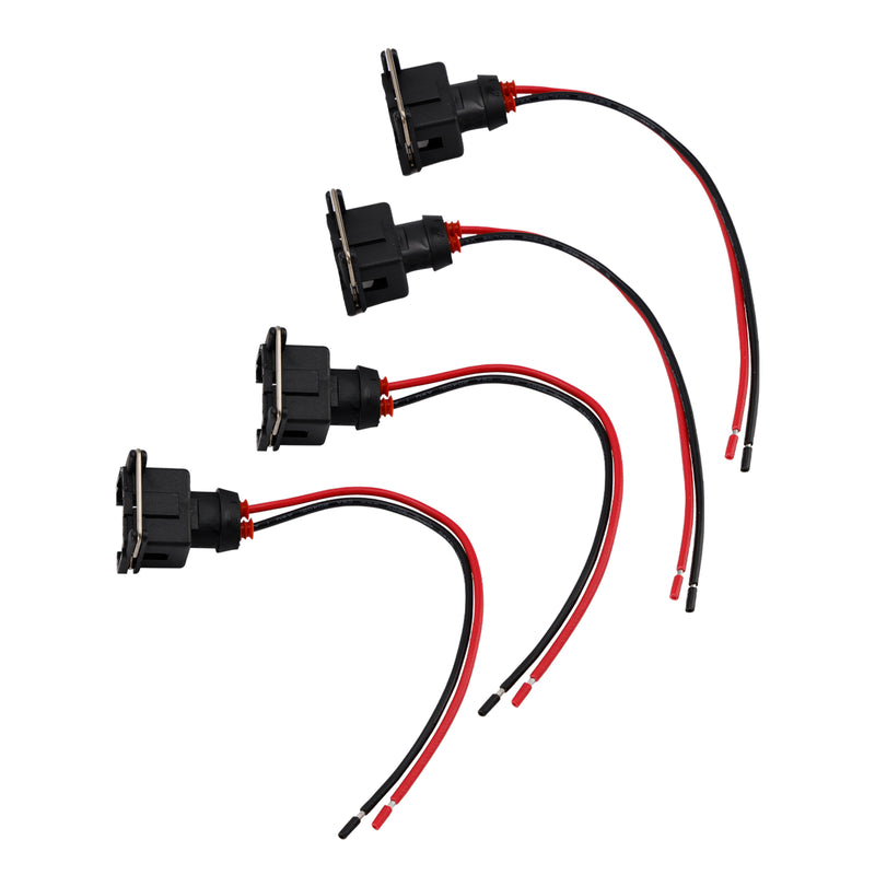 4-EV1 Fuel Injector Connector Plug Clip Pigtail Quick Disconnect Fit Daewoo
