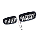 01.2009-10.2016 For BMW 5-Series F10 Sedan Gloss Black Kidney Bumper Grill Grille 51137203649 51137203650