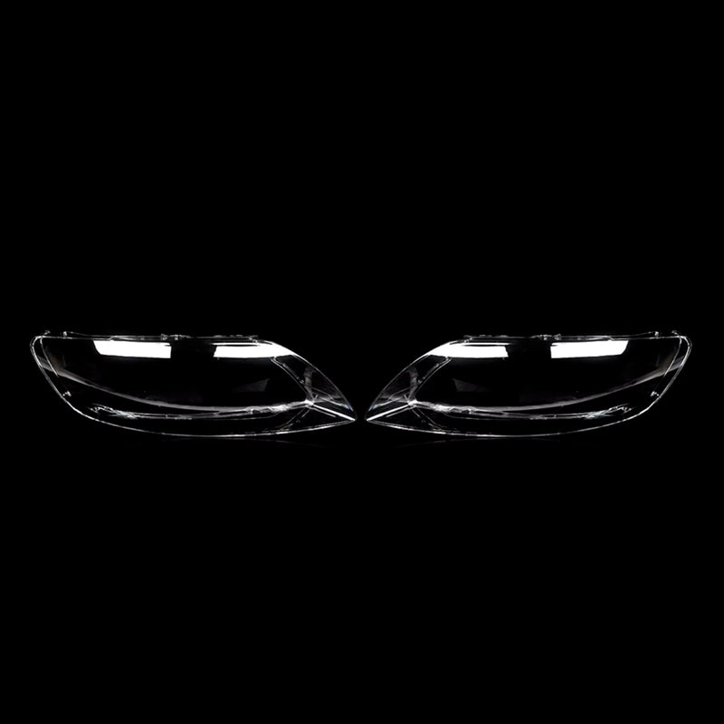 2PCS Front Headlight Glass Clear Cover For Audi Q7 2006-2015