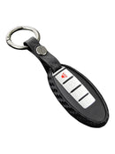 Leather Silicone Car Key Case Cover With Buckle For Nissan