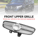 Diamond Front Upper Grill Grille fit Mercedes Benz V Class W447 2020-2023