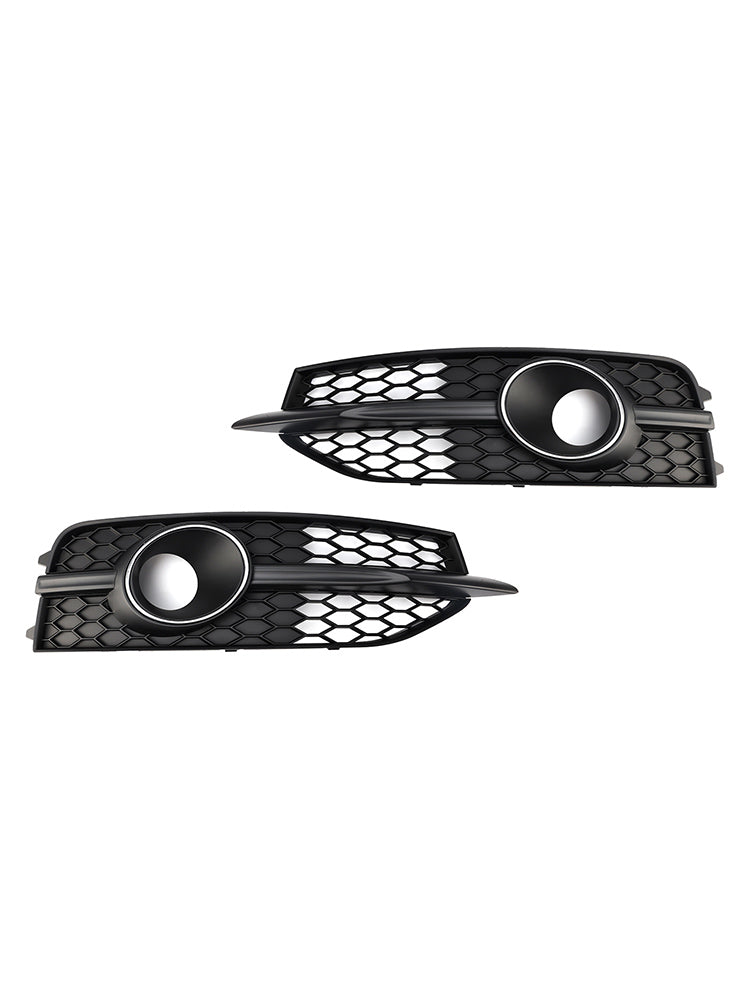 Black Front Bumper Fog Light Grille Cover Bezel Fit Audi A7 S-Line S7 2012-2015