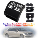 2007-2014 Mercedes Benz C-Class W204 Rear Center Console Air Vent AC Panel Cover Black