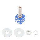 M6 Plastic Custom Head Dice License Plate Frame Screws Bolts Hardware Blue X4