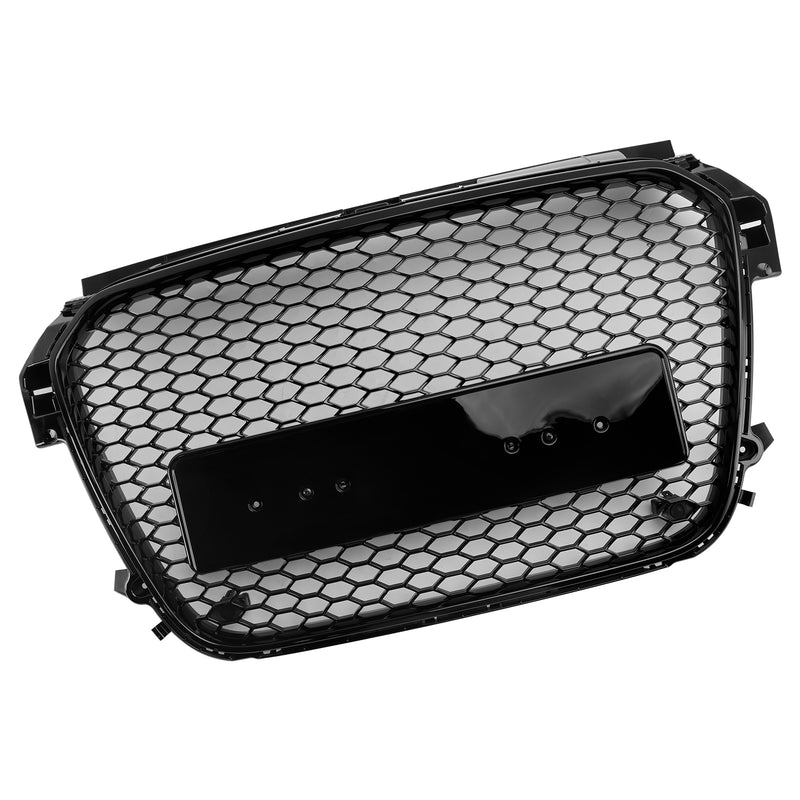 Gloss Black Front Honeycomb Bumper Grill Grille Fit Audi A1 S1 2010-2014