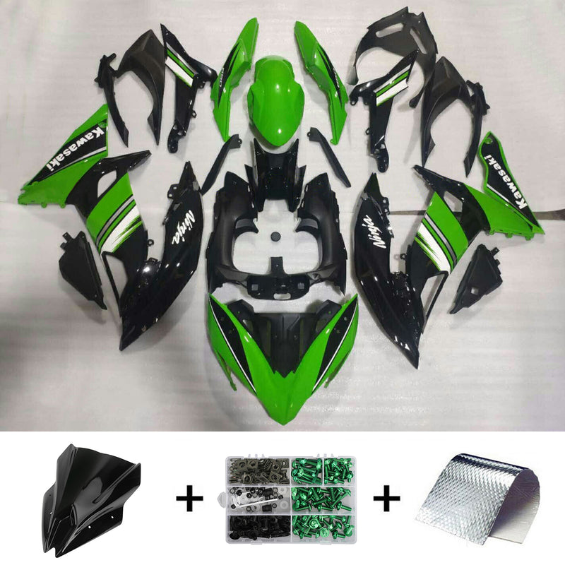 Amotopart Kawasaki ER6F/Ninja650R 2017-2019 Fairing Kit Bodywork Plastic ABS