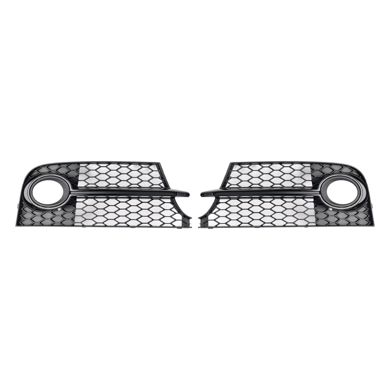 Honeycomb Front Bumper Fog Light Grille Fit Audi TT MK2 S-Line TTS 2011-14