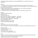 2003-2004 Land Rover Discovery 2 Right Rear Bumper Light Reverse Fog Lamp