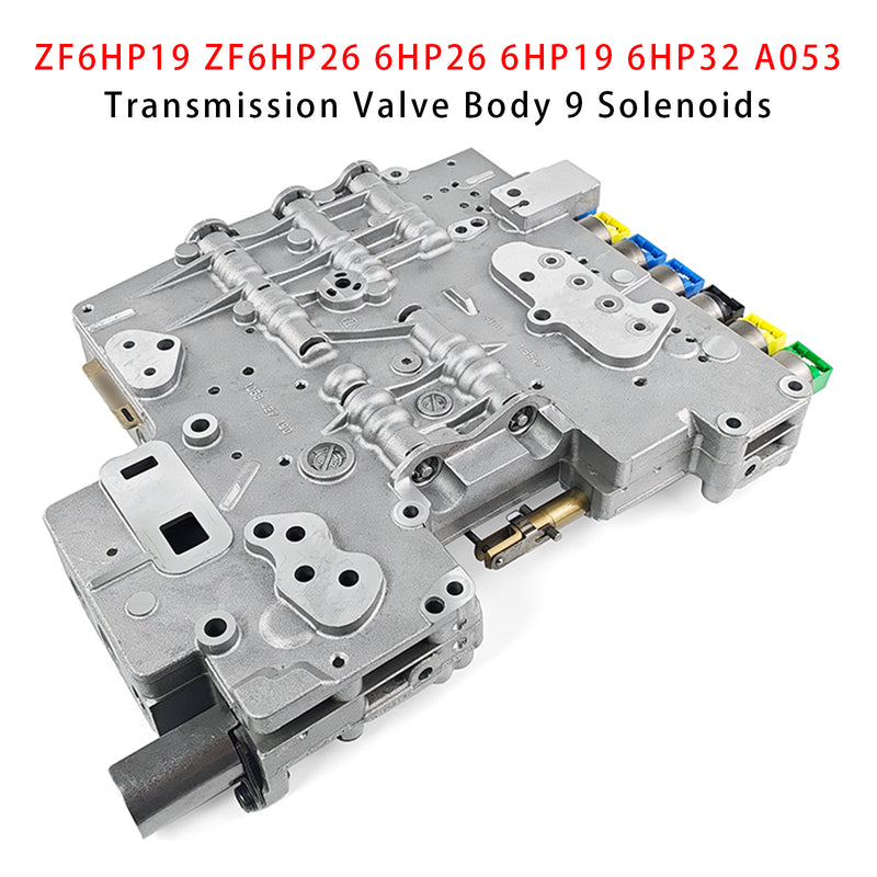 ZF6HP19 ZF6HP26 6HP26 6HP19 6HP32 A053 Transmission Valve Body 9 Solenoids