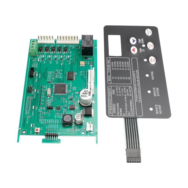 42002-0007S Control Board Kit w/ 472610Z Switch Pad For Pentair MasterTemp NA/LP