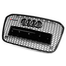 2012 2013 2014 2015 Audi A6 C7 S6 RS6 Style Honeycomb Front Bumper Grille Grill Generic