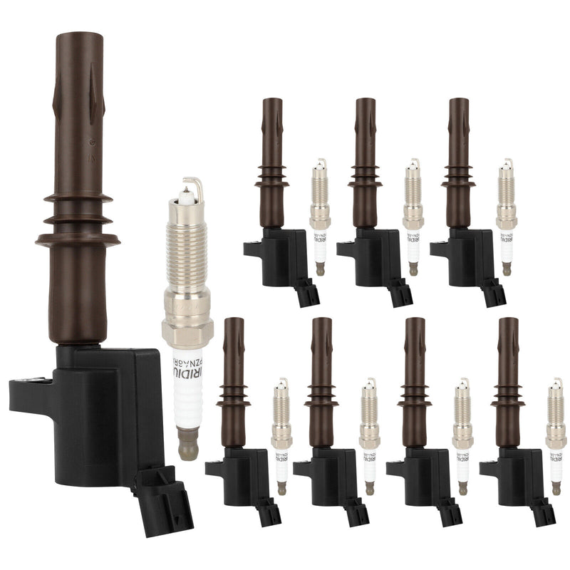 2008-2009 Ford F-250 F-350 Super Duty V8 5.4L 8pcs Ignition Coils +Spark Plugs DG521 SP509 Fedex Express