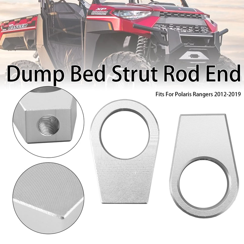 2PCS CNC Aluminum 6mm Dump Bed Strut Rod End For Polaris Rangers 2012-2019