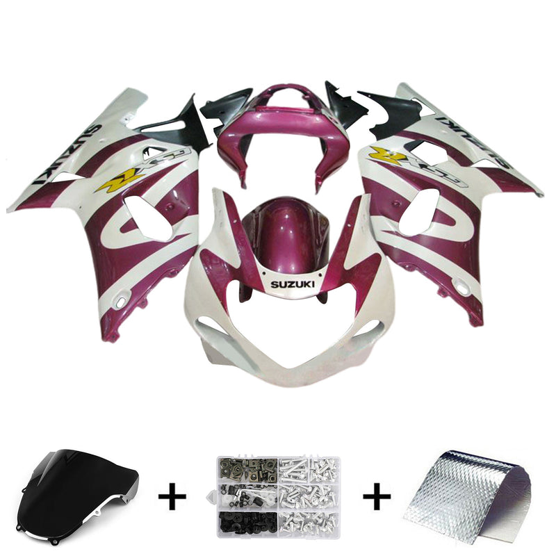 Amotopart Suzuki GSXR1000 2000-2002 K1 K2 Fairing Kit Bodywork Plastic ABS