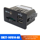 USB Connector Auxiliary and SD Card Port for 2016 S-Max EM2T-14F014-AB