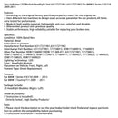 2pcs Indicator LED Module Headlight Unit For BMW 5 Series F10 F18 2009-2013