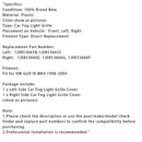 1 Pair Front Bumper Fog Light Grill Cover Bezel For VW Golf IV MK4 1998-2004