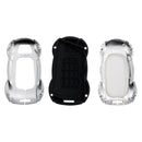 Leather Alloy Zinc Car Key Silvery Case Cover For Lexus ES260h/RX350h/LS500h