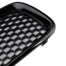 Gloss Black Front Bumper Honeycomb Grille Grill Fit Volvo S40 V50 2004-2007