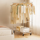 Portable Closet 660lbs Clothing Racks with Wheels Heavy Duty Clothes Rack Metal Clothes Storage