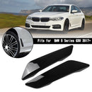 Gloss Black Fender Side Air Vent Cover Trim For BMW 5 Series 2017-2023