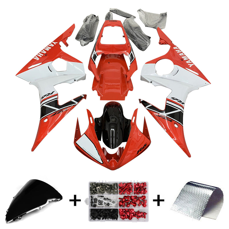 Amotopart Yamaha YZF 600 R6 2003-2004 R6S 2006-2009 Fairing Kit Bodywork
