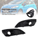2013-2017 Ford Fiesta 2PCS Matte Black Front Fog Light Lamp Cover Grille