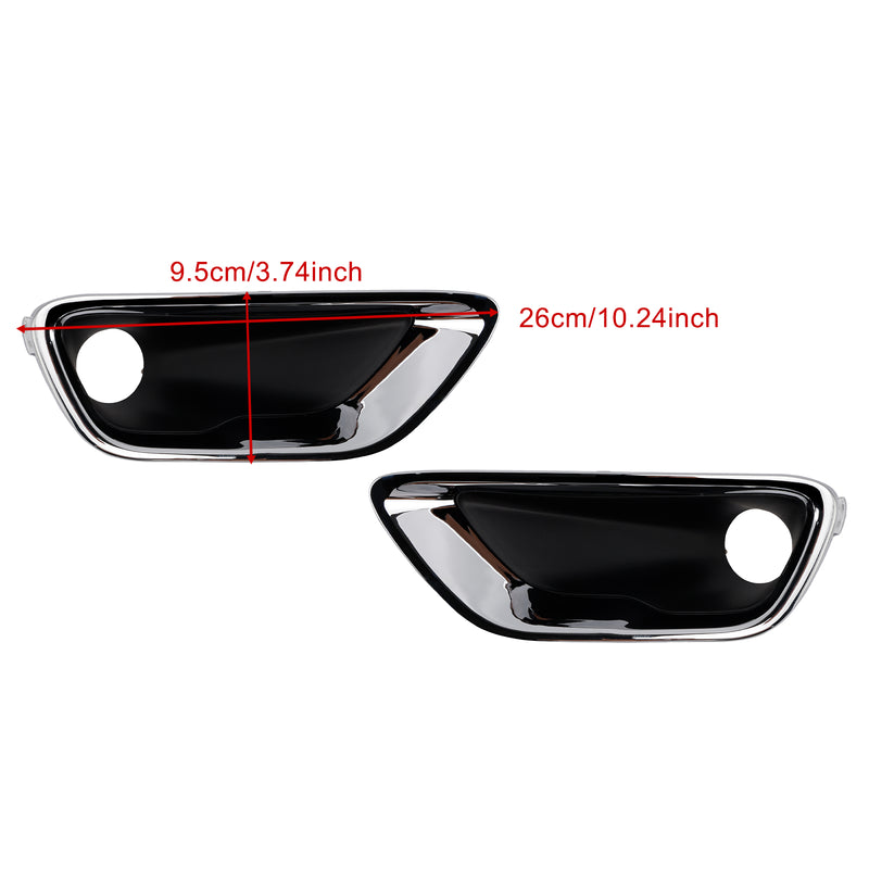 2PCS Front Fog Light Lamp Bezel 68261711AA Fit Jeep Grand Cherokee 2016-2020