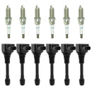 Infiniti G25 Nissan Maxima 3.5 V6 09-19 6 Ignition coil+6 Spark Plug UF550