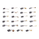 46Pcs 23 Sizes Electric Motor Carbon Brushes Replacement For Power Tool