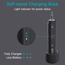 220RPM 38-in-1 Multi-Function 3.6V Electric Screwdriver Set 2000mAh Li-Ion Battery with Charging Base and LED Lighting 4N.m Torque Repair Tool for Electronics Phone Camera Laptop Watch