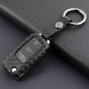 Leather Silicone Car Key Case Cover With Buckle For Volkswagen Golf MK6